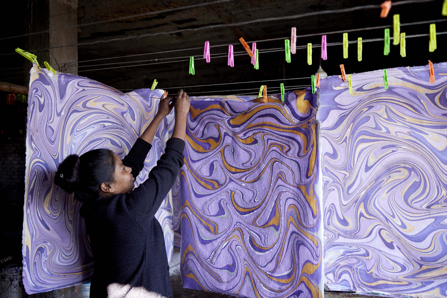 Hand Marbled Collection